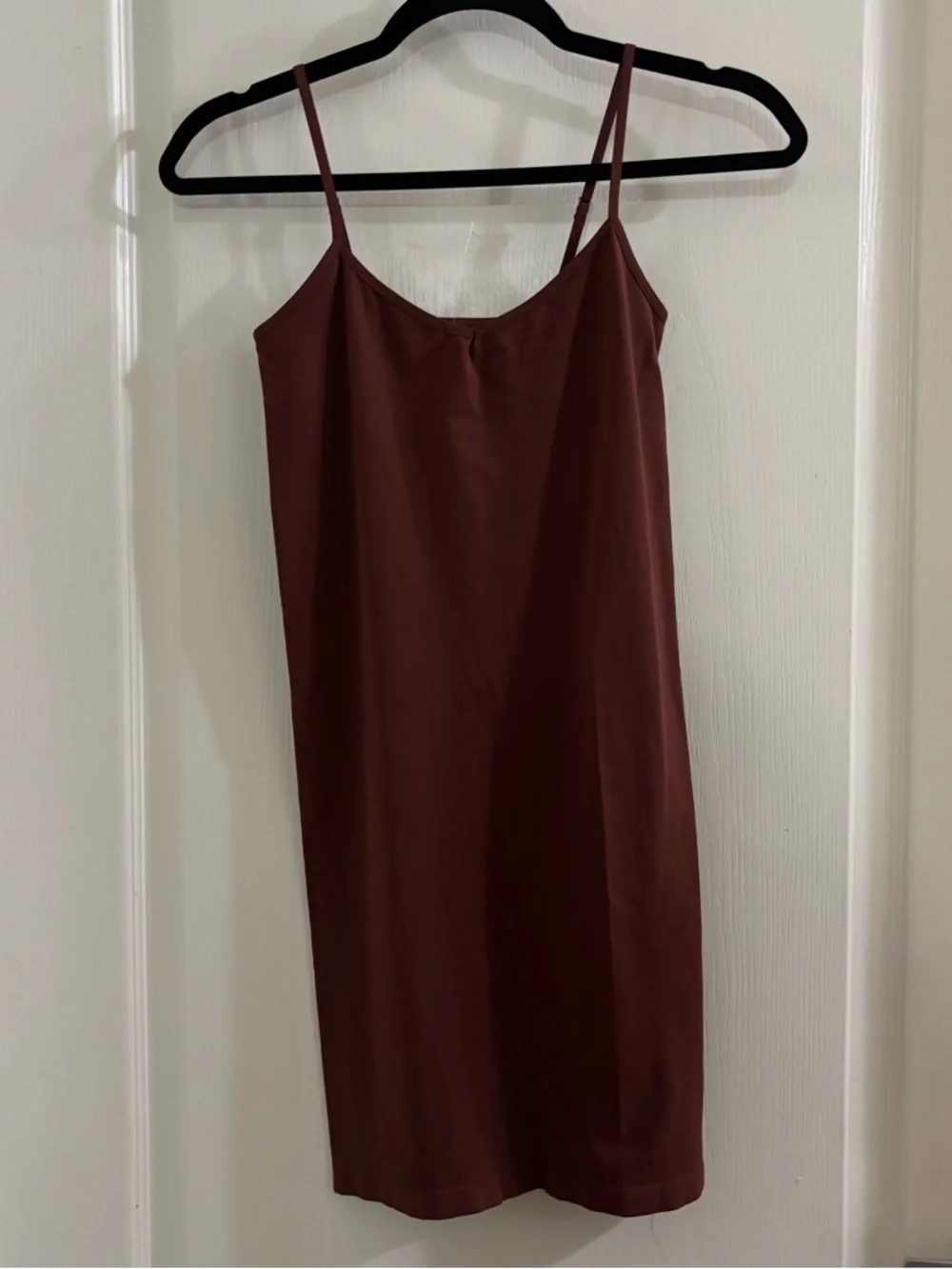 Free People Burgundy Slip Midi Dress